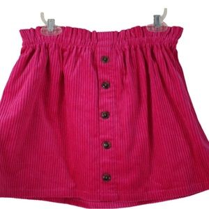 Isaac Mizrahi Pink Corduroy Skirt (New)